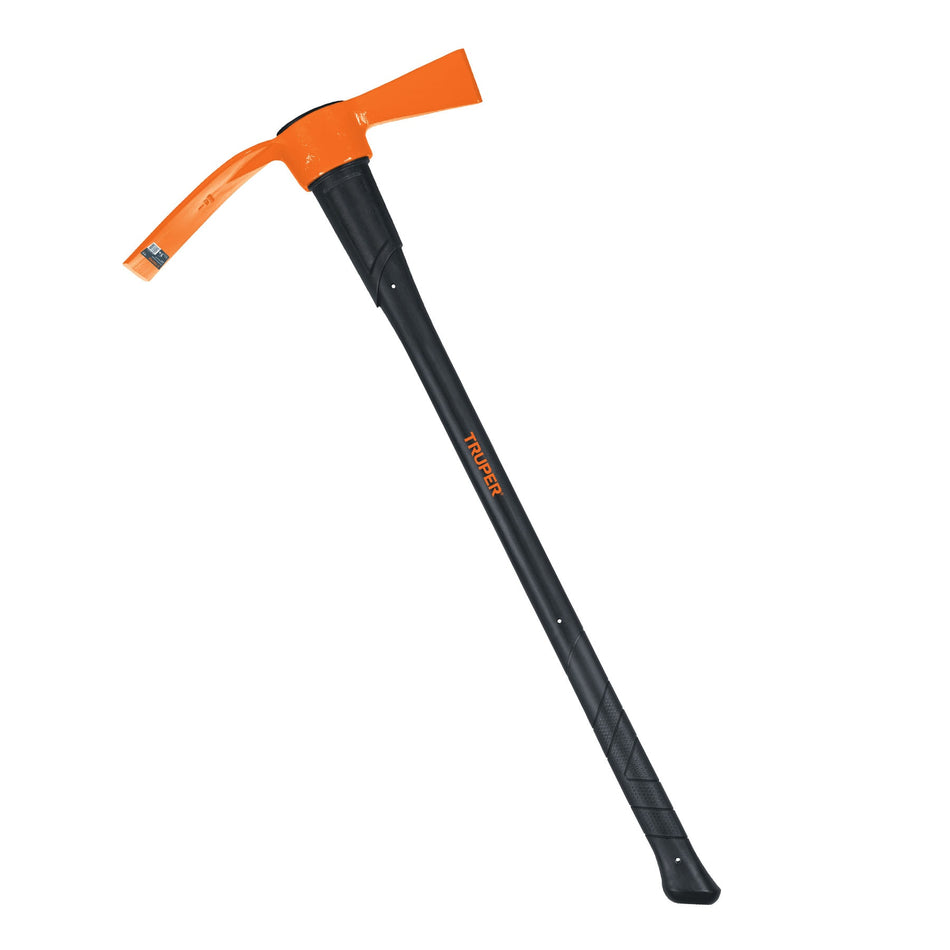 Talacho-hacha Truper 5 lb Mango Fibra Vidrio 36" - Herramienta Profesional para Desenterrar Raíces y Romper Tierra Dura TH-5M