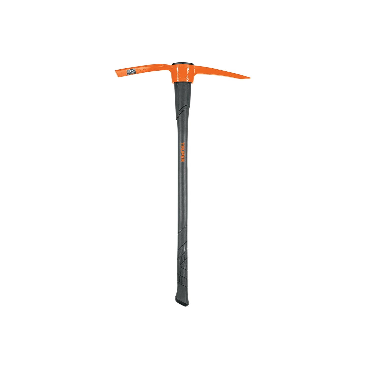 Talacho-Pico Truper 5 lb Mango Fibra Vidrio 36" - Herramienta Profesional para Excavación Suelo Duro y Demolición Superficies Rocosas TP-5M