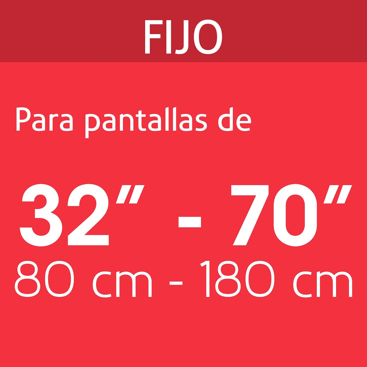 Soporte Fijo de Pared para TV 32-70 Pulgadas Volteck Ultra Delgado - Acero Compatible VESA