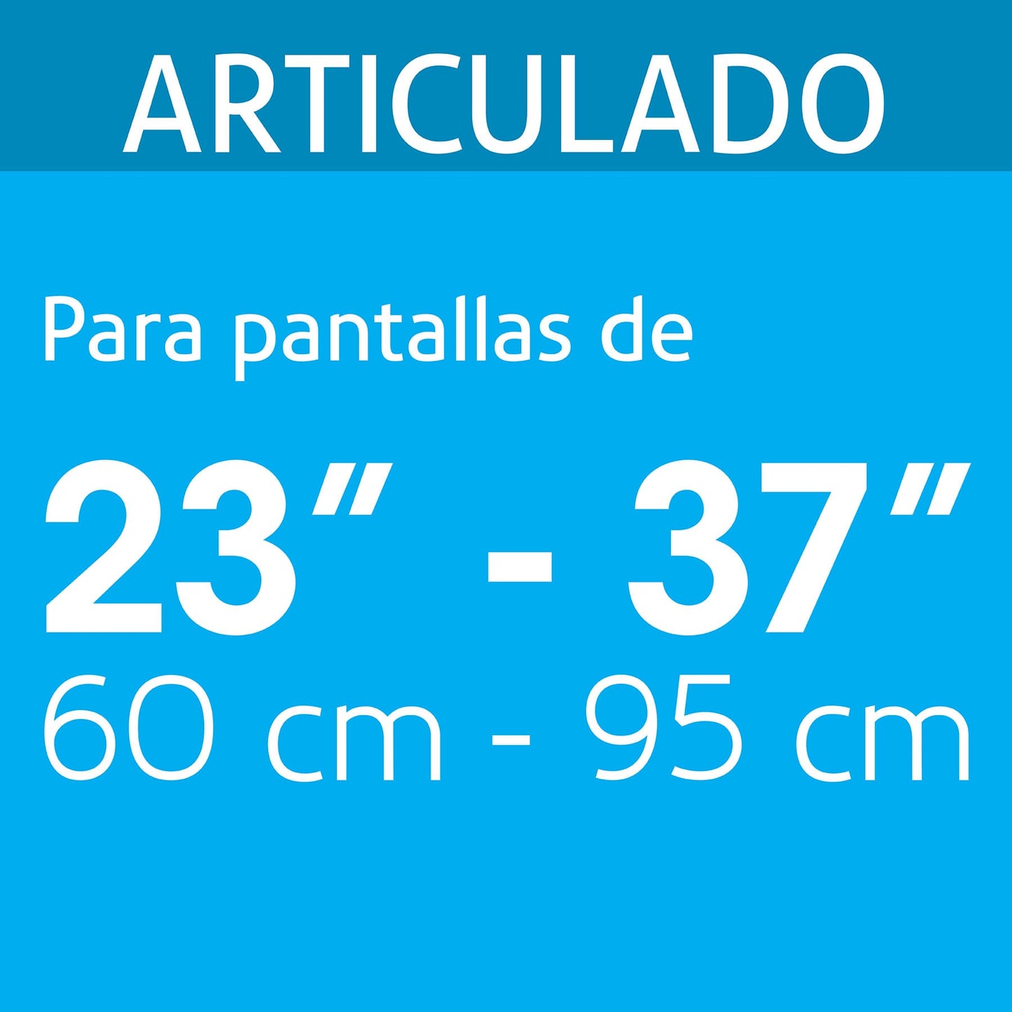 Soporte de Pared para TV 23-37 Pulgadas Triple Articulado Angular - Compatible VESA 75/100/200 - Acero Profesional