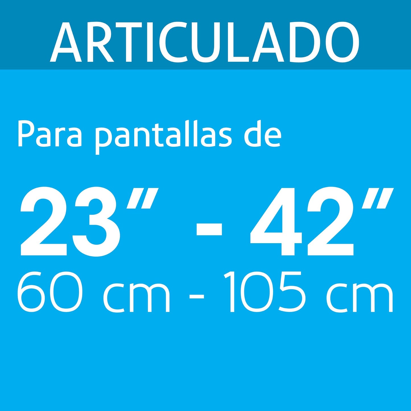 Soporte de Pared para TV 23-42 Pulgadas Triple Articulado Angular - Compatible VESA 75/100/200/300/400 - Acero Premium