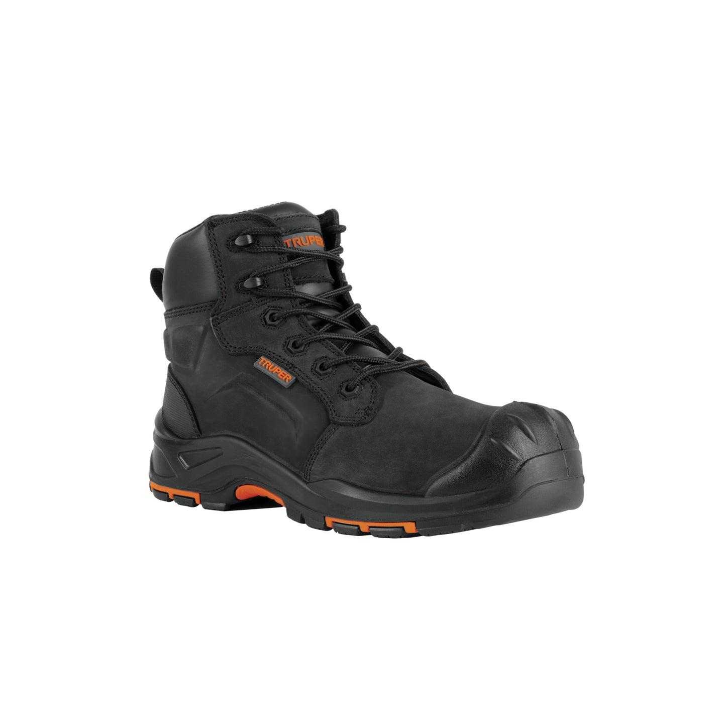 Bota de Seguridad Dieléctrica Antifatiga Truper ZC-428N #28 - Protección Profesional contra Riesgos Eléctricos y Fatiga Laboral - Piel Resistente a Aceites
