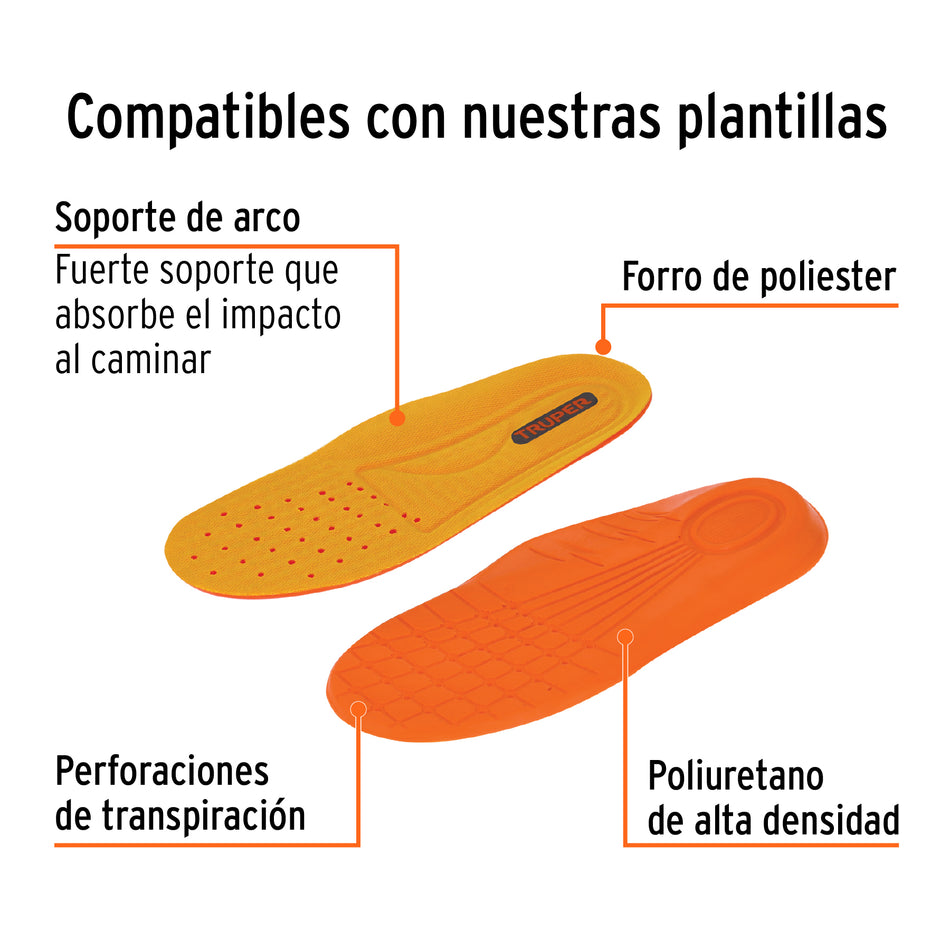 Bota de Seguridad Dieléctrica Truper ZC-430C #30 Café - Antifatiga con Puntera de Protección, Resistente a Aceites y Solventes - Solución Profesional contra Riesgos Eléctricos y Fatiga Laboral
