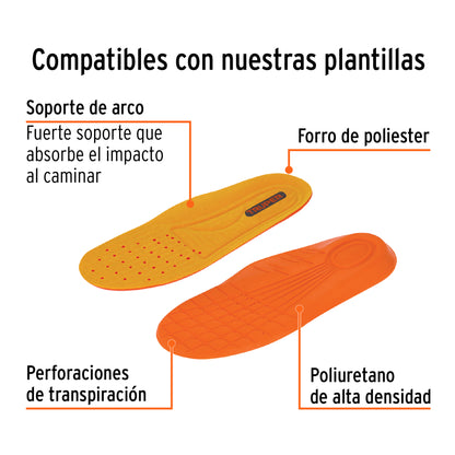 Bota de Seguridad Dieléctrica Antifatiga ZC-430N #30 Truper - Protección Laboral Contra Riesgos Eléctricos y Fatiga - Piel Resistente a Aceites con Suela Doble Densidad