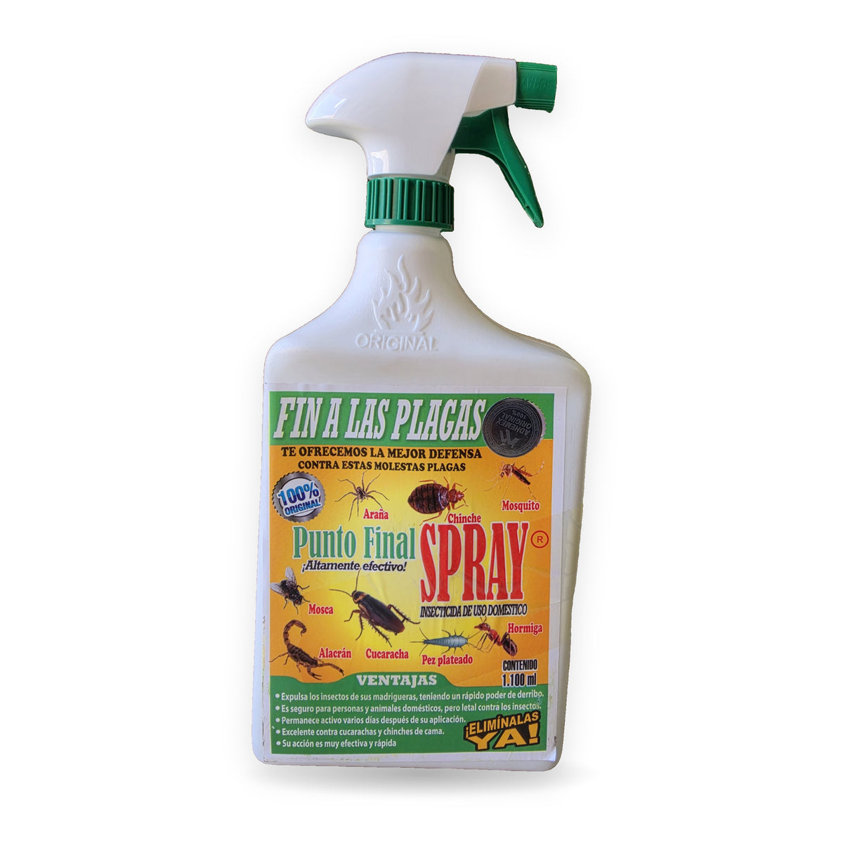 Insecticida Punto Final Spray de 1.1 L con atomizador