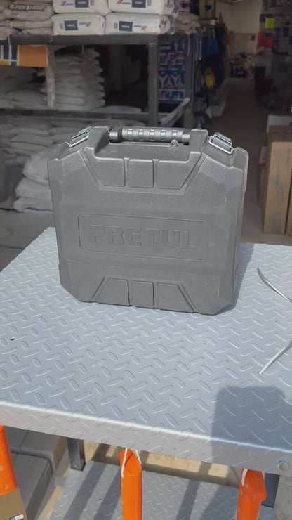 Rotomartillo PRETUL 1/2 Pulgada 20V Ion Litio con 32 Accesorios - Kit Completo Taladro Percutor Inalámbrico