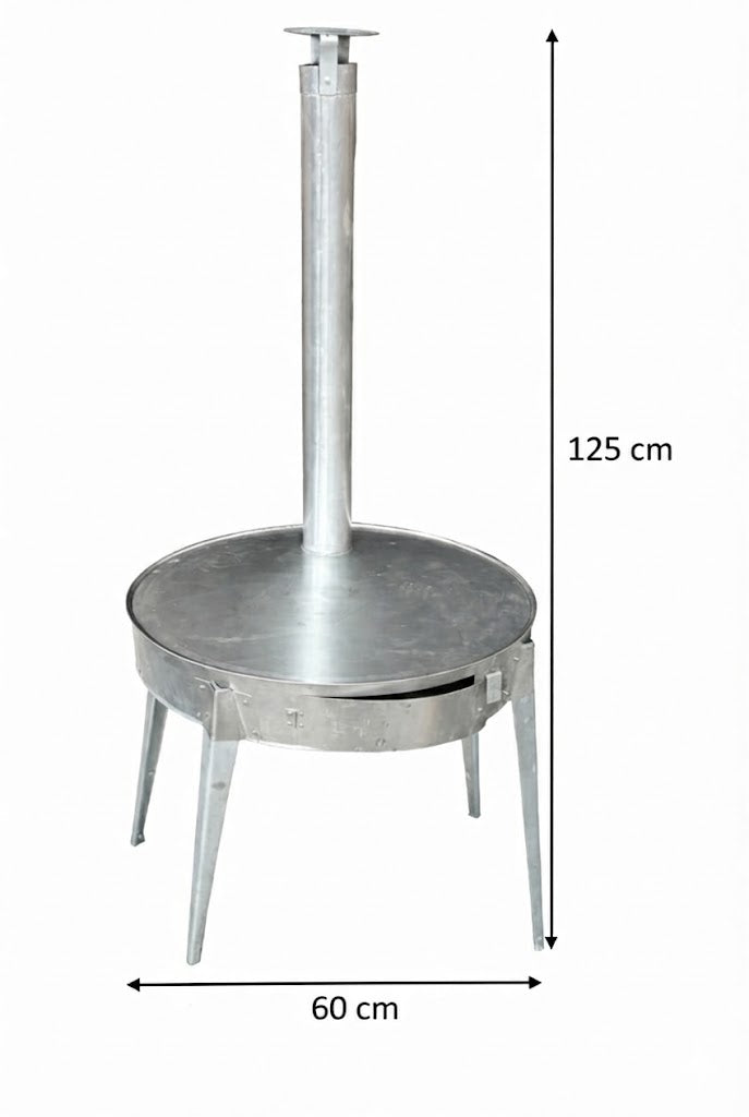 Anafre Comal Artesanal Desmontable 60cm | Para Leña o Carbón | Ideal Asados, Carne, Tortillas y Quesadillas