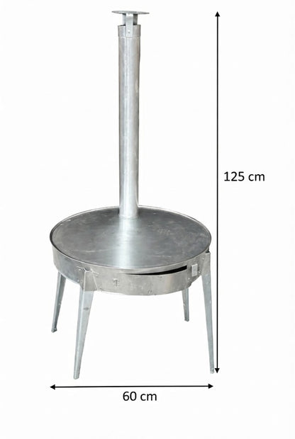 Anafre Comal Artesanal Desmontable 60cm | Para Leña o Carbón | Ideal Asados, Carne, Tortillas y Quesadillas