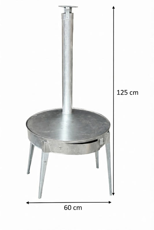 Anafre Comal Artesanal Desmontable 60cm | Para Leña o Carbón | Ideal Asados, Carne, Tortillas y Quesadillas