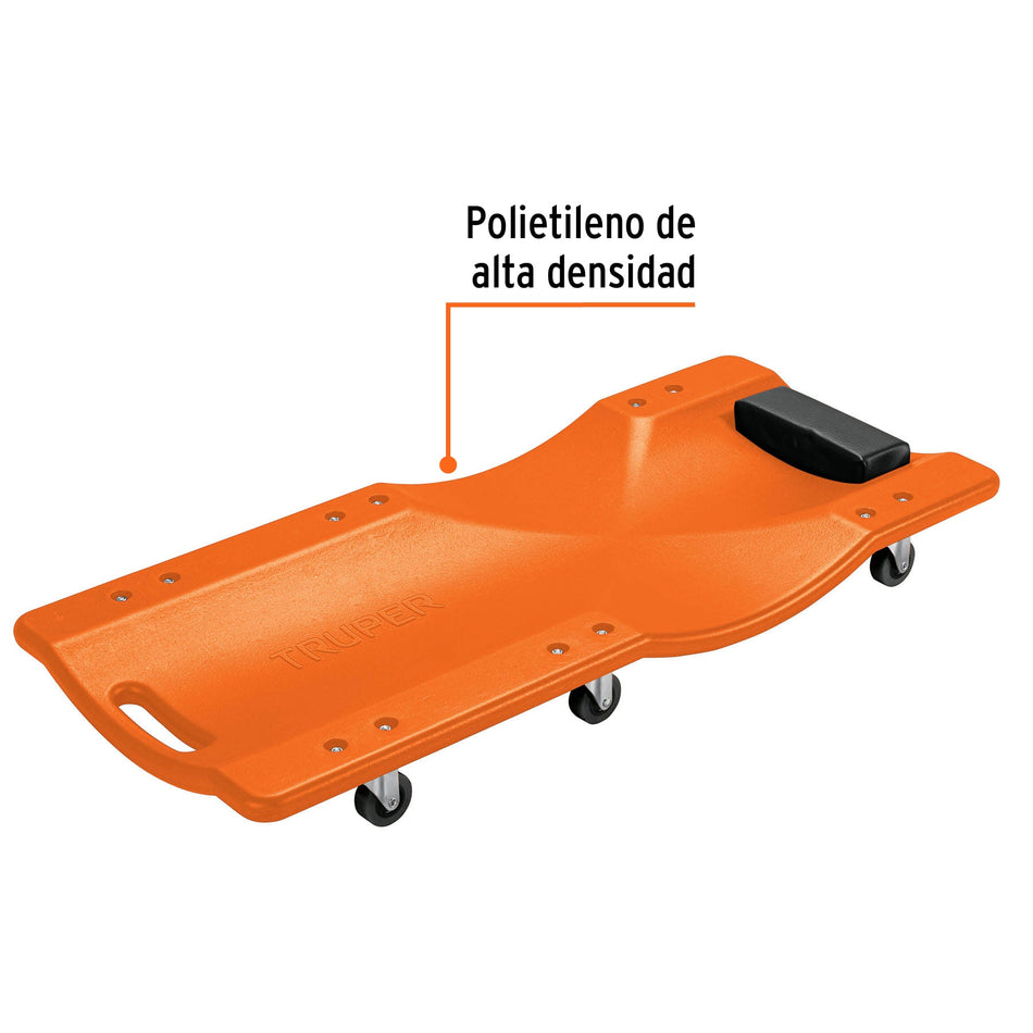 Cama de plástico 36" para mecánico, Truper