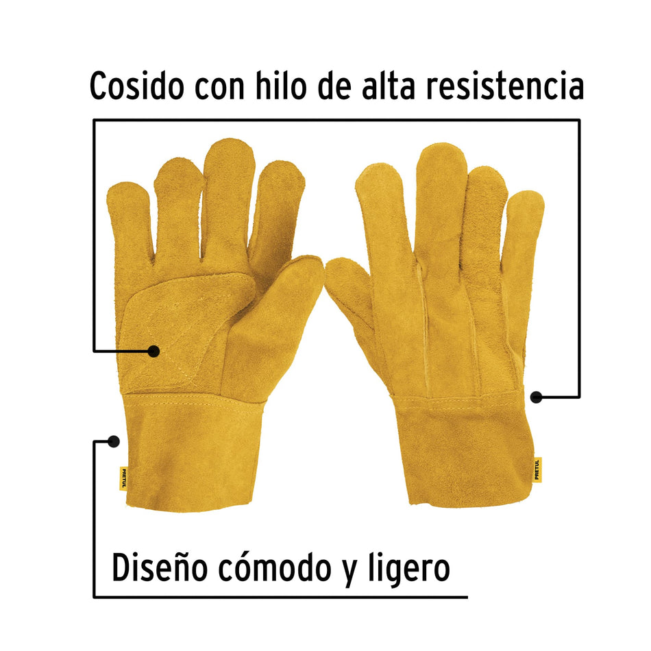 Guantes de carnaza, cortos, Pretul