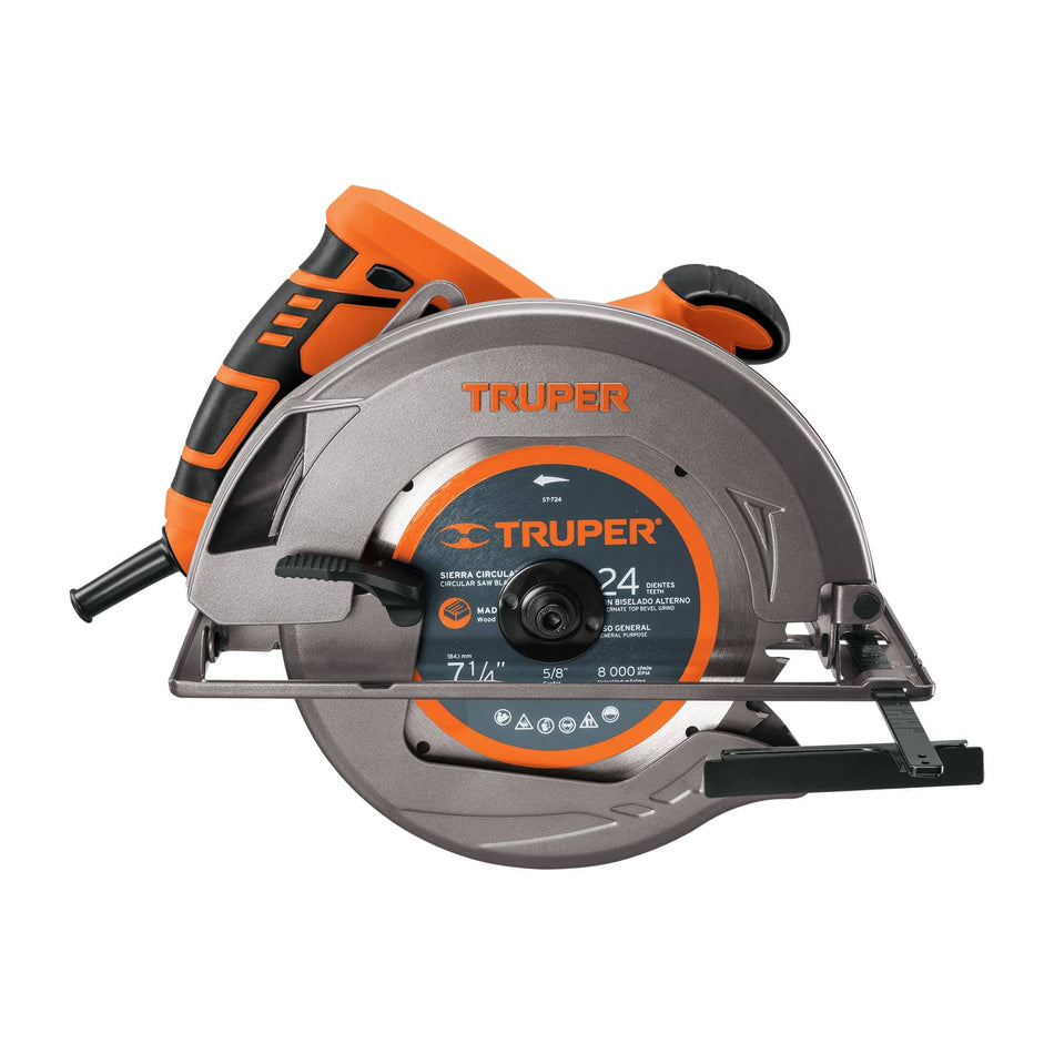 Sierra circular Truper SICI-7-1/4A3 de 1500W Para cortar Madera