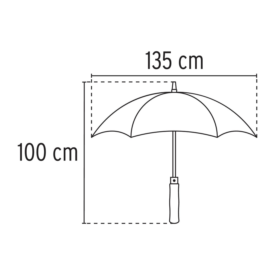 Paraguas de 130 cm, Truper Sombrilla